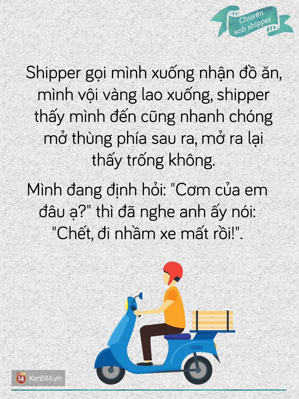 Nghề shipper và những món quà đấy ý nghĩa