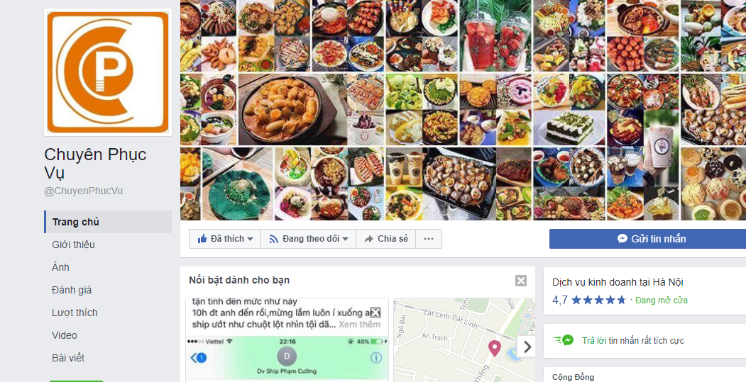 Tạo thói quen nhắn tin trên fanpage cho khách